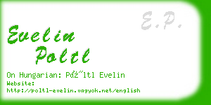 evelin poltl business card